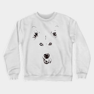 Husky Dog Line Art Crewneck Sweatshirt